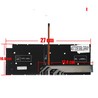 Spanish Keyboard for Dell Latitude 7300 7390 with reference 7H37T, backlit and frameless.