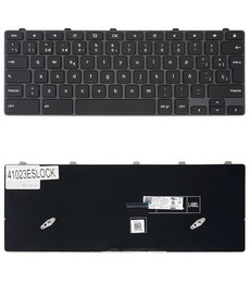 Spanish Keyboard H06WJ for Dell Chromebook 11 3100 5190 with frame