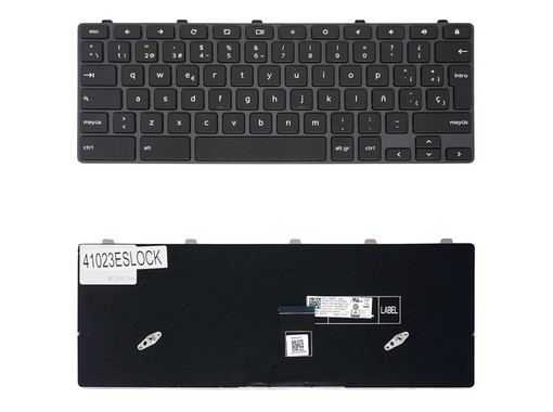 Spanische Tastatur H06WJ für Dell Chromebook 11 3100 5190 mit Rahmen