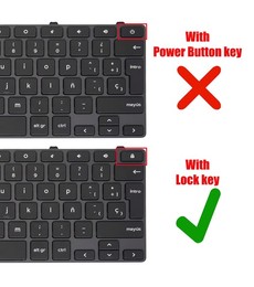 Spanish Keyboard H06WJ for Dell Chromebook 11 3100 5190 with frame