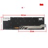Spanish Keyboard 0X1R2N for Dell G3 3590 and G5 5500, backlit and frameless.