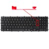 Teclado Español 0X1R2N para Dell G3 3590 y G5 5500, retroiluminado y sin marco.