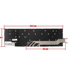 Spanish Keyboard 0X1R2N for Dell G3 3590 G5 5500 No Frame