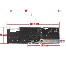 Clavier espagnol MK2CK pour Dell Inspiron 15 7510 5510 rétroéclairé