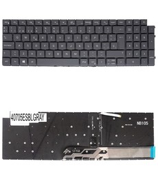 Teclado Espanhol MK2CK para Dell Inspiron 15 7510 5510 5515 retroiluminado cinzento