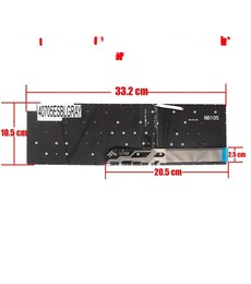 Spanische Tastatur MK2CK für Dell Inspiron 15 7510 5510 5515 hinterleuchtet grau