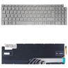 Spanische Tastatur für Dell Inspiron 15 7590 1FRFK Silber Hintergrundbeleuchtet