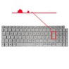 Spanish Keyboard for Dell Inspiron 15 7590 1FRFK Silver Backlit