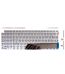 Spanish Keyboard 1FRFK for Dell Inspiron 15 7590 frameless silver color