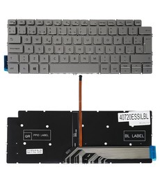 Spanish Keyboard 6VXWW for Dell Inspiron 7490 7391 Silver Backlit