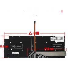 Spanische Tastatur 6VXWW für Dell Inspiron 7490 7391 Silber Hintergrundbeleuchtet