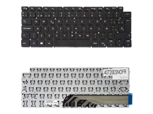 Teclado Espanhol 6VXWW para Dell Inspiron 7490, 7391 e Latitude 7300