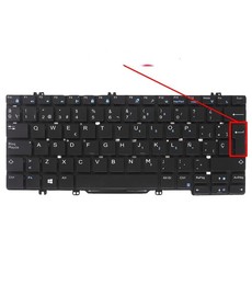 Spanish backlit keyboard 346TJ for Dell Latitude 7280 and 7390