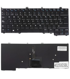 Clavier Espagnol pour Dell Latitude E7240 E7440 avec référence HC8NX rétroéclairé