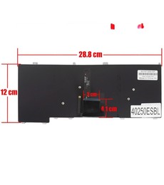 Teclado Espanhol para Dell Latitude E7240 E7440 com referência HC8NX retroiluminado