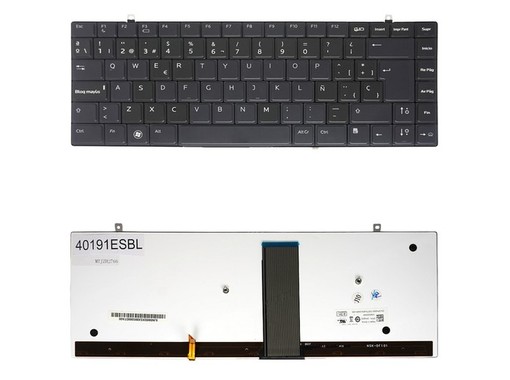Spanische Tastatur für Dell Studio XPS 1340 1640 mit Teilenummer HW184 und Hintergrundbeleuchtung