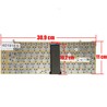 Clavier espagnol HW184 pour Dell Studio XPS 1340 1640 avec cadre noir