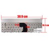 Teclado Espanhol com moldura 0W12J7 para Dell Vostro 3300, 3400 e 3500