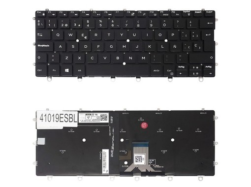 Spanish keyboard for Dell XPS 13 9365 2-in-1 0CNXM8 backlit