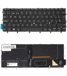 Spanish Keyboard 6Y7DJ for Dell XPS 13 9370 9380 7390 9305 backlit