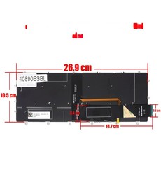 Teclado Español 6Y7DJ para Dell XPS 13 9370 9380 7390 9305 retroiluminado