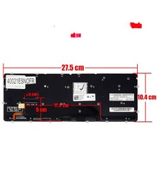 Clavier espagnol 0V5X6J pour Dell XPS 13 L321x et XPS 12 9Q23 Rétroéclairé