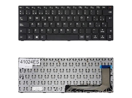 Teclado Espanhol 5N20L25788 para Lenovo IdeaPad 110-14 110-14ISK com tecla de ligar/desligar