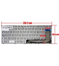 Teclado Espanhol 5N20L25788 para Lenovo IdeaPad 110-14 110-14ISK com tecla de ligar/desligar