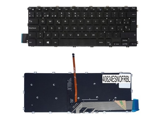 Teclado Espanhol Retroiluminado 0VGR8N para Dell Latitude 3400 e Vostro 5481