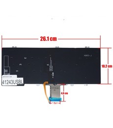 Clavier Espagnol Rétroéclairé DTF98 pour Dell Latitude 5300 5310 7300