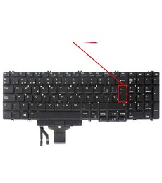 Clavier espagnol PK1328J1A01 pour Dell Precision 7530 7740 7540 7730 avec pointeur