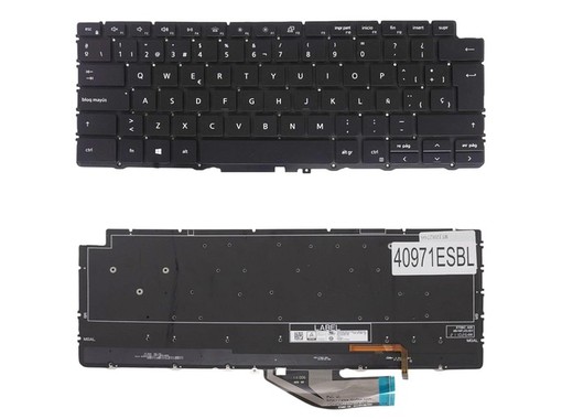 Spanische Tastatur N9Y8N für Dell XPS 13 7390 und 9310 2-in-1 hintergrundbeleuchtet