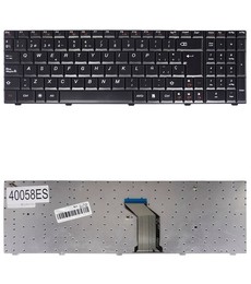 Clavier espagnol pour Lenovo IdeaPad G570 avec cadre, référence 9Z.N5SSC.00S