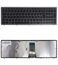 Clavier espagnol 9Z.NAFBT.QOE pour Lenovo IdeaPad Z510 G500 avec cadre gris