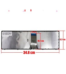 Teclado Espanhol 9Z.NAFBT.QOE para Lenovo IdeaPad Z510 G500 com moldura cinzenta