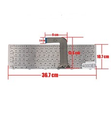 Teclado Espanhol 454RX para Dell Inspiron 17R N7110 5720 7720 Vostro 3750