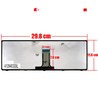 Clavier espagnol AEST6U00010 pour Lenovo G400S G405S Flex 14 avec cadre argenté