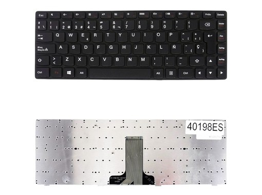 Spanische Tastatur für Lenovo G400 G405 mit Rahmen, Referenz 25201966