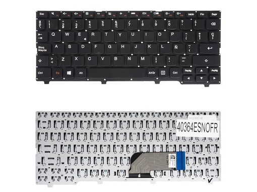Spanish Keyboard for Lenovo IdeaPad 100S-11IBY 5CB0K48374 frameless