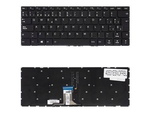 Spanische Tastatur für Lenovo Ideapad 310s 510s SN20K82303 rahmenlos und hintergrundbeleuchtet