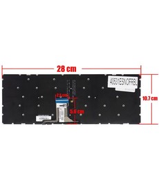 Clavier Espagnol pour Lenovo Ideapad 310s 510s SN20K82303 sans cadre et rétroéclairé