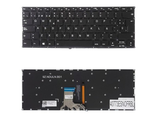 Clavier Espagnol Rétroéclairé SN20M62301 pour Lenovo IdeaPad 320S et 720S