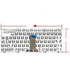 Clavier espagnol 25214528 pour Lenovo Ideapad G40 avec cadre