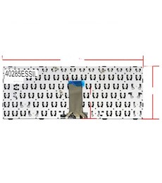 Teclado Español para Lenovo Ideapad G40 con marco plata, referencia MP-13P83GR-686