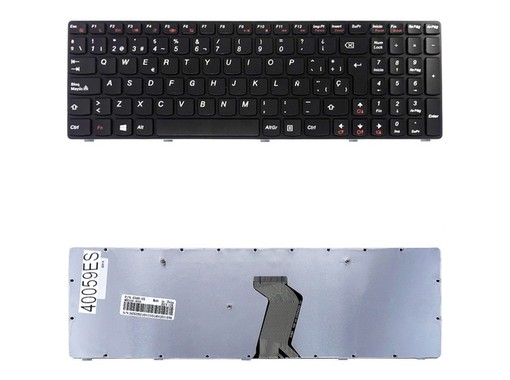 Spanische Tastatur 25210891 für Lenovo IdeaPad G500 G505 G700 G710 mit Rahmen