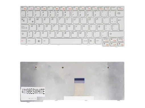 Teclado Espanhol Branco para Lenovo IdeaPad S10-3 com referência 25009576