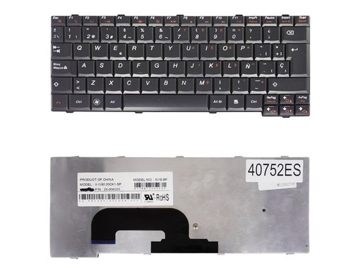 Clavier espagnol MP-08K13SU-686 pour Lenovo IdeaPad S12 K23 K26 K27 avec cadre