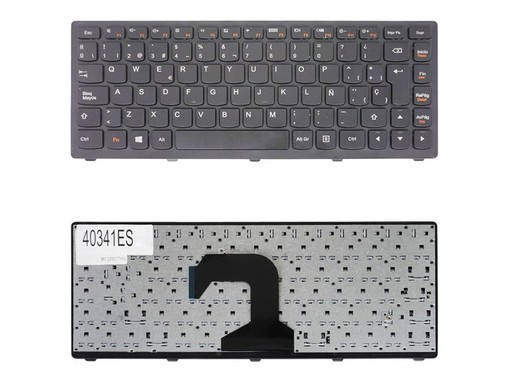 Clavier espagnol 25213450 pour Lenovo Ideapad S400 S300 Noir avec cadre