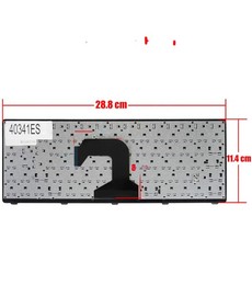 Clavier espagnol 25213450 pour Lenovo Ideapad S400 S300 Noir avec cadre