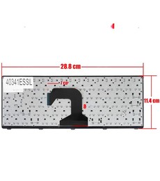 Teclado Español 25213450 para Lenovo Ideapad S400 S300 con marco plateado
